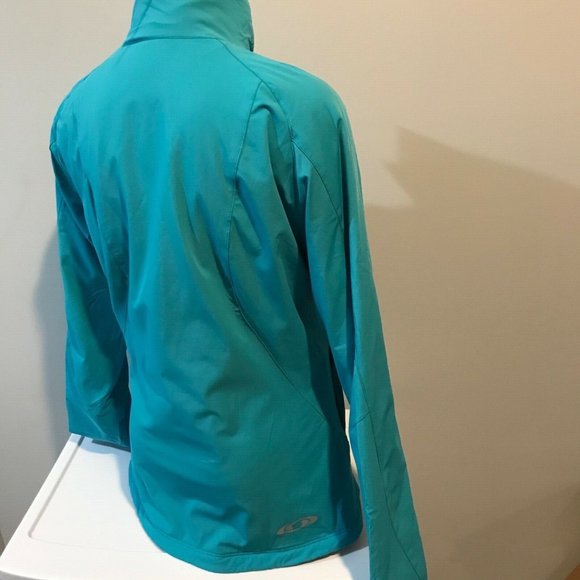 NWT Salomon Nova III Softshell Clima Windbreaker Ski Jacket Bay Blue - Picture 6 of 8